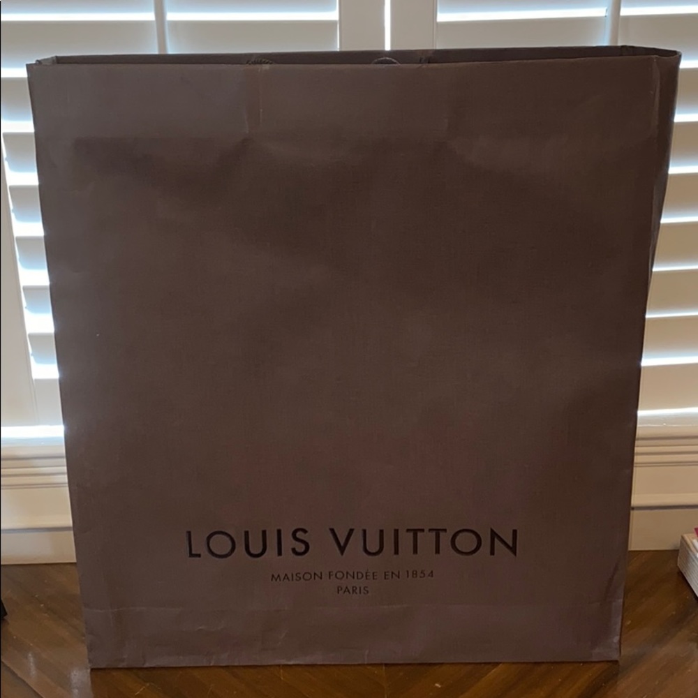 Louis Vuitton shopping bag, box, dust cover
